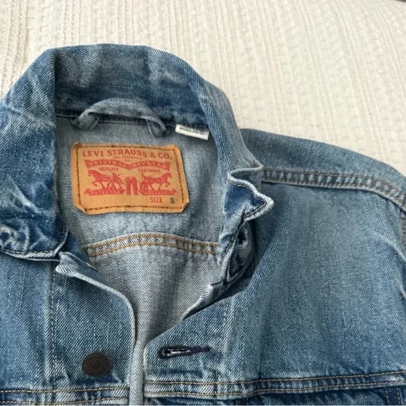 Levi's Light Blue Denim Jacket - Picture 3 of 5
